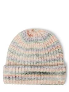Vila czapka z dzianiny z zawartością wełny - Visal Kobiety zielony|biały|pomarańczowy, ONE SIZE. Białe czapki Vila, bez wzorów, z dzianiny. Za 44,95 zł.