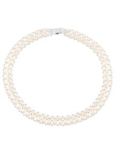 Pearline Naszyjnik z perłami w kolorze białym - dł. 40 cm rozmiar: onesize. Białe naszyjniki Pearline, z perłą, srebrne. Za 500,38 zł.