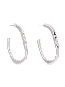 Calvin Klein Kolczyki 35000643 Srebrny. Szare kolczyki Calvin Klein, metalowe. Za 319,99 zł.