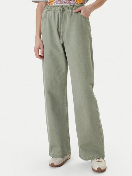 Roxy Jeansy Saltwater ERJDP03329 Zielony Loose Fit. Zielone jeansy Roxy, bez wzorów, z bawełny. Za 319,99 zł.