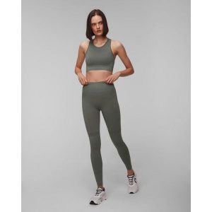 Legginsy Sportowe Damskie Casall Bezszwowe Wysoki Stan. Zielone legginsy Casall, bez wzorów, z podwyższonym stanem. W wyprzedaży za 279,99 zł.