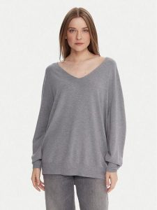 Kontatto Sweter 3M0815C Szary Relaxed Fit. Szare swetry klasyczne Kontatto, m, z syntetyku, bez kołnierzyka. Za 279,99 zł.