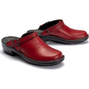 JOSEF SEIBEL 95920 23 380 Betsy hibiscus, klapki damskie. Czerwone klapki Josef Seibel, bez wzorów, ze skóry, bez obcasa. Za 299,90 zł.