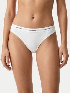 Calvin Klein Underwear Figi klasyczne LV00QD5358 Biały. Białe figi Calvin Klein Underwear, bez wzorów, z bawełny. Za 79,99 zł.