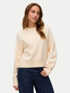 Vero Moda Sweter Gold Art 10332206 Beżowy Regular Fit. Brązowe swetry klasyczne Vero Moda, xl, z syntetyku, bez kołnierzyka. Za 179,99 zł.