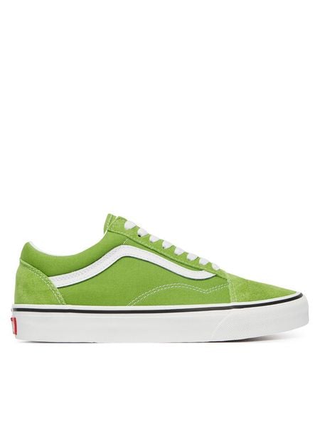 Vans Tenisówki Old Skool VN000D7ZFPB1 Zielony. Zielone trampki Vans, bez wzorów, ze skóry, bez zapięcia. Za 259,99 zł.