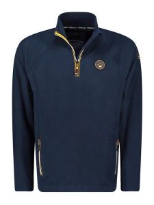 Geographical Norway Bluza polarowa w kolorze granatowym rozmiar: S. Niebieskie bluzy Geographical Norway, s, bez wzorów, z polaru, bez kaptura. Za 79,03 zł.