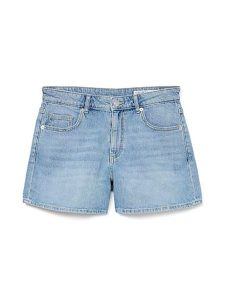Vero Moda Szorty dżinsowe w kolorze błękitnym rozmiar: M. Niebieskie szorty Vero Moda, z aplikacjami, ze skóry, klasyczne, z podwyższonym stanem. Za 87,81 zł.