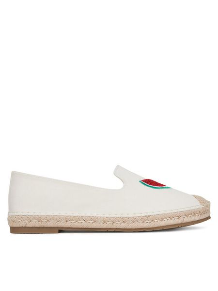 DeeZee Espadryle MXCR-232 Biały. Białe espadryle DeeZee, bez wzorów, z materiału, bez obcasa. Za 83,99 zł.