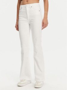 Calvin Klein Jeans Jeansy J20J225511 Biały Bootcut Fit. Białe jeansy Calvin Klein Jeans, bez wzorów, z bawełny. Za 239,99 zł.