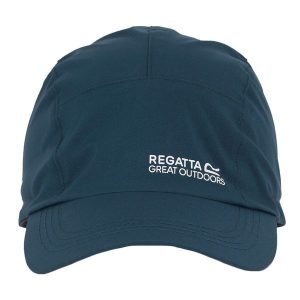 Czapka wodoodporna unisex III. Niebieskie czapki Regatta, bez wzorów, z materiału. Za 80,00 zł.