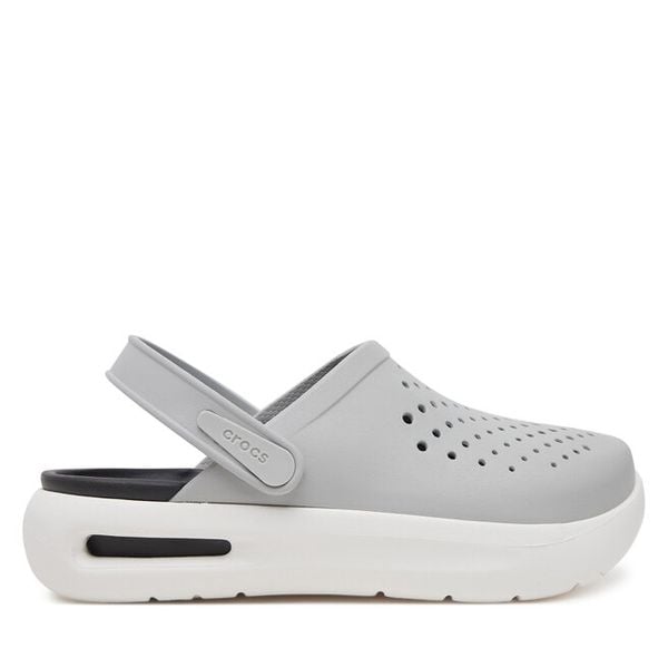 Klapki Crocs. Szare klapki Crocs, bez wzorów, bez obcasa. Za 219,99 zł.