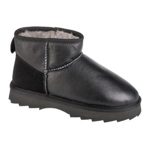 Buty Emu Australia Sharky Micro Town W13154-BLAK czarne. Czarne buty zimowe z gumy, bez obcasa, bez zapięcia. Za 783,33 zł.