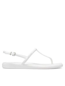 Crocs Sandały Miami Thong Flip 209793 Szary. Szare sandały Crocs, bez wzorów, z tworzywa sztucznego, bez obcasa, na płaskiej podeszwie, bez zapięcia. Za 179,99 zł.