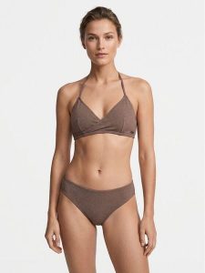Roxy Bikini Lascaa Brialete ERJX203575 Brązowy. Brązowe bikini Roxy, bez wzorów, z syntetyku. Za 339,99 zł.