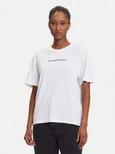 Karl Lagerfeld Jeans T-Shirt A3W17039 Biały Regular Fit. Białe t-shirty Karl Lagerfeld Jeans, xl, bez wzorów, z bawełny, bez kołnierzyka, bez ramiączek. Za 119,99 zł.