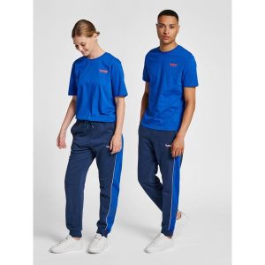 Jogging Hummel GC Julian. Niebieskie szorty Hummel, bez wzorów, z dresówki, sportowe. W wyprzedaży za 240,25 zł.