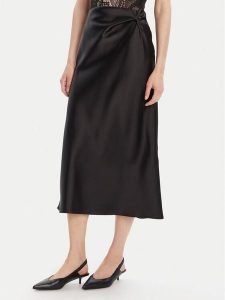 Rinascimento Spódnica midi CFC0125416003 Czarny Regular Fit. Czarne spódnice Rinascimento, xl, bez wzorów, z syntetyku, midi. Za 259,99 zł.