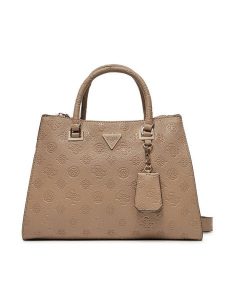 Guess Torebka HWPG93 49070 Beżowy. Brązowe torebki klasyczne Guess, z aplikacjami, ze skóry, bez dodatków. Za 379,99 zł.