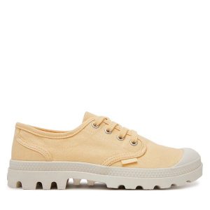 Trampki Palladium. Żółte trampki Palladium, bez wzorów, bez zapięcia. Za 239,99 zł.