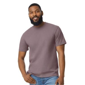 Koszulka Unisex Dla Dorosłych Softstyle Midweight. Fioletowe bluzki GILDAN, xl, bez wzorów, sportowe, bez kołnierzyka, bez ramiączek. Za 33,99 zł.