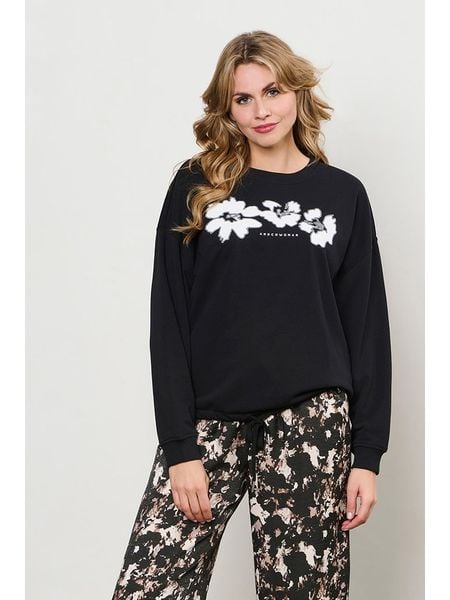 &Co Woman Bluza "Siena" w kolorze czarnym rozmiar: XL. Czarne bluzy &Co Woman, xl, bez wzorów, bez kaptura. Za 204,96 zł.