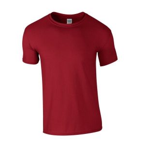 Koszulka Softstyle Dla Dorosłych Unisex. Czerwone bluzki GILDAN, xl, bez wzorów, sportowe, bez kołnierzyka, bez ramiączek. Za 29,99 zł.