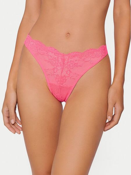 Guess Stringi O4YE01 PZ01C Różowy. Czerwone stringi Guess, z aplikacjami, z syntetyku. Za 119,99 zł.