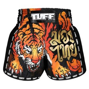 Spodenki treningowe TUFF Black Furious Tiger. Czarne szorty TUFF, bez wzorów, sportowe. Za 149,00 zł.
