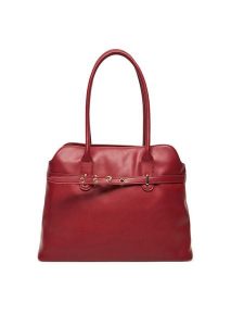 DeeZee Torebka C-DZE-S-010-08 Bordowy. Czerwone shopper bag DeeZee, bez wzorów, z materiału, bez dodatków. Za 149,99 zł.