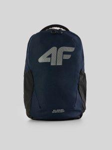 4F Plecak miejski (ok. 23 L) z kieszenią na laptop - granatowy Uniwersalny. Niebieskie plecaki 4f. Za 139,99 zł.