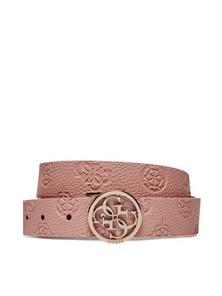 Guess Pasek Damski Izzy (JG) Belts BW9072 P4130 Różowy. Czerwone paski Guess, z aplikacjami, ze skóry. Za 129,99 zł.