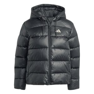 Kurtka puchowa z kapturem dla kobiet adidas Essentials Climawarm. Czarne kurtki ADIDAS, bez wzorów, z puchu, z kapturem. Za 394,70 zł.