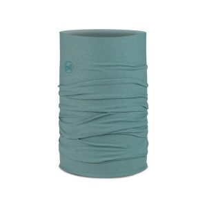 Chusta wielofunkcyjna Buff Original EcoStretch. Niebieskie apaszki i chusty Buff, bez wzorów. Za 139,50 zł.