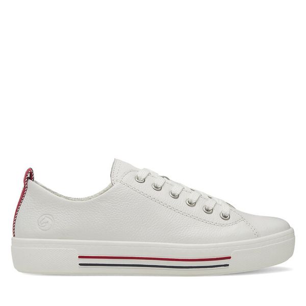 Tenisówki Remonte. Białe trampki Remonte, bez wzorów, bez zapięcia. Za 359,99 zł.