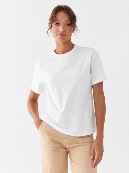 United Colors Of Benetton T-Shirt 3096D102O Biały Regular Fit. Białe t-shirty United Colors of Benetton, xs, bez wzorów, z bawełny, bez kołnierzyka, bez ramiączek. Za 59,99 zł.