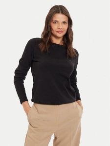 Tommy Hilfiger Sweter WW0WW40099 Czarny Regular Fit. Czarne swetry klasyczne TOMMY HILFIGER, xxs, z syntetyku, bez kołnierzyka. Za 239,99 zł.