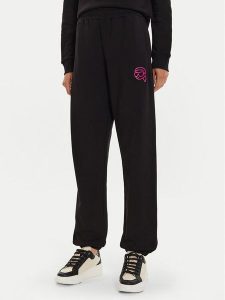 KARL LAGERFELD Spodnie dresowe 246W1012 Czarny Regular Fit. Czarne spodnie dresowe KARL LAGERFELD, s, bez wzorów, z bawełny. Za 469,99 zł.