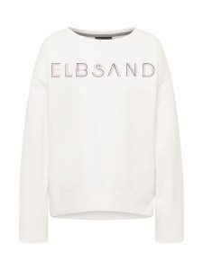 ELBSAND Bluza "Aliska" w kolorze białym rozmiar: M. Białe bluzy ELBSAND, m, bez wzorów, bez kaptura. Za 144,95 zł.