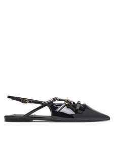Steve Madden Sandały Cianna SM11003709 Czarny. Czarne sandały Steve Madden, bez wzorów, ze skóry, bez obcasa, na płaskiej podeszwie, bez zapięcia. Za 329,99 zł.