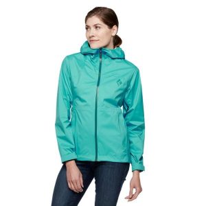 Kurtka Przeciwdeszczowa Damska Black Diamond Stormline Stretch Rain Shell. Zielone kurtki Black Diamond, s, bez wzorów, bez kaptura. Za 589,39 zł.