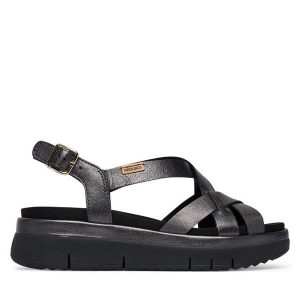 Sandały Pikolinos. Brązowe sandały Pikolinos, bez wzorów, bez obcasa, na płaskiej podeszwie, bez zapięcia. Za 559,99 zł.