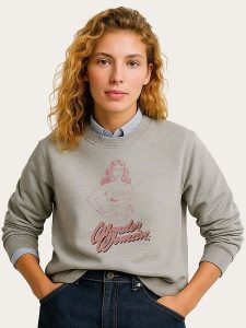 WOOOP Bluza "Wonder Woman Pink" w kolorze szarym rozmiar: XL. Szare bluzy Wooop, xl, bez wzorów, bez kaptura. Za 108,99 zł.