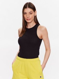 Champion Top 116251 Czarny Regular Fit. Czarne topy Champion, l, bez wzorów, z bawełny, bez kołnierzyka, bez ramiączek. Za 139,99 zł.