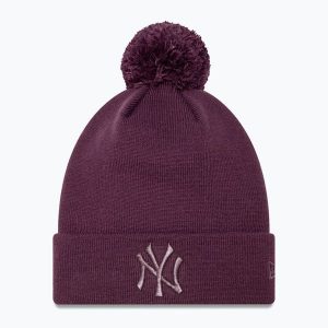 Czapka z daszkiem damska New Era Metallic Bobble Knit Beanie New York Yankees. Fioletowe czapki New Era, bez wzorów. Za 139,99 zł.