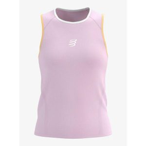 Koszulka do biegania damska Compressport Trail Racing Tank. Czerwone koszule nocne Compressport, bez wzorów, bez ramiączek. Za 277,99 zł.