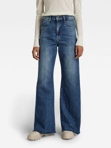 G-Star Dżinsy "Deck" - Skinny fit - w kolorze niebieskim rozmiar: W27/L32. Niebieskie jeansy G-Star, z aplikacjami, z podwyższonym stanem. Za 109,78 zł.