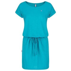 Sukienka damska Loap Bladana niebieska. Niebieskie sukienki LOOP, na lato, xs, bez wzorów, sportowe, bez kołnierzyka, bez ramiączek, sportowe. Za 148,99 zł.