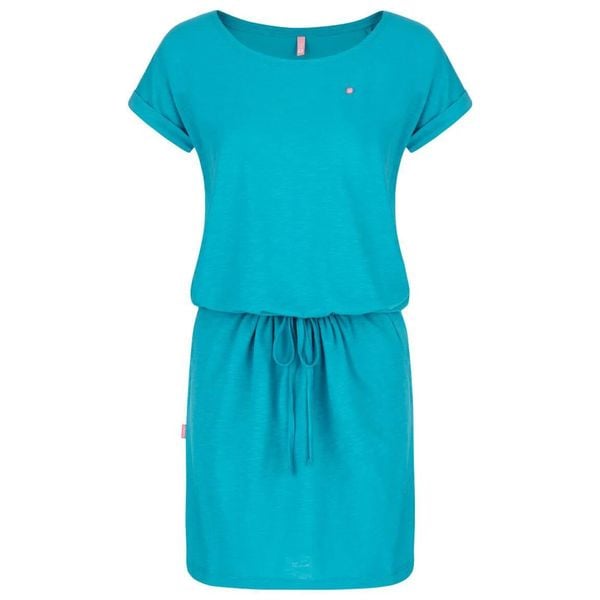 Sukienka damska Loap Bladana niebieska. Niebieskie sukienki LOOP, na lato, xs, bez wzorów, sportowe, bez kołnierzyka, bez ramiączek, sportowe. Za 147,99 zł.