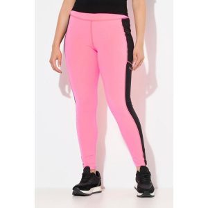 Damskie Legginsy sportowe szybkoschnące kieszenie z recyklingu. Czerwone legginsy Ulla Popken, bez wzorów, z elastanu. Za 239,99 zł.